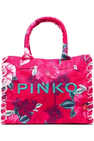 Pinko Women Tote Bags - Floral print tote bag