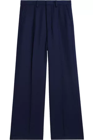Ami Formal Pants - Tailored-cut virgin wool trousers - Blue