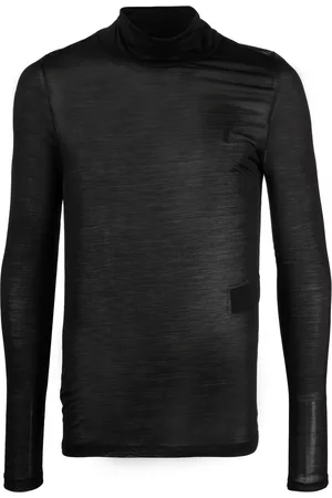 Saint Laurent Men Sweatshirts - Monogram silk jumper - Black