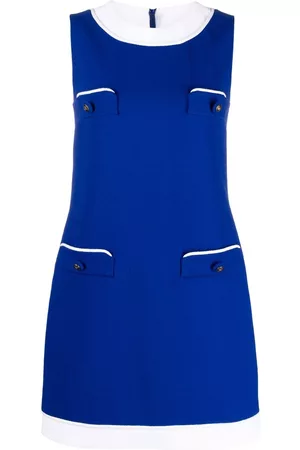 Moschino Women Mini Dresses - Pocket-detail shift minidress - Blue