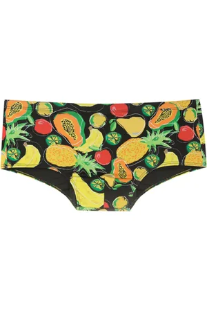 AMIR SLAMA Fruit-print swim trunks