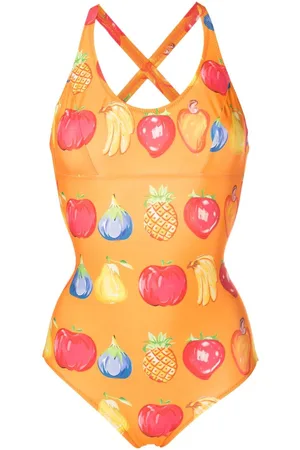 AMIR SLAMA All-over fruit-print swimsuit