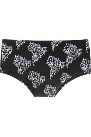 AMIR SLAMA Graphic-print swim trunks