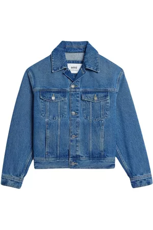 Ami Denim Jackets - Button-front denim jacket - Blue