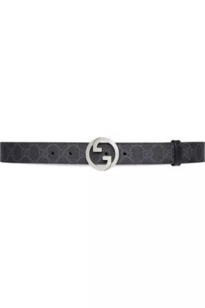 Gucci Men Belts - Blondie monogram leather belt - Black