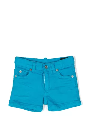 Dsquared2 Shorts - Five-pocket cotton short shorts - Blue