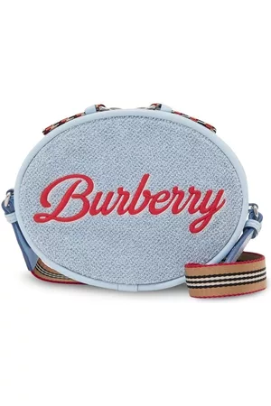 Burberry Bags - Logo Script towelling crossbody bag - Blue