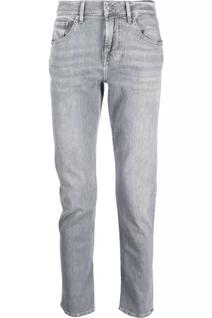 7 for all Mankind Men Slim Jeans - Mid-rise slim-fit jeans - Grey