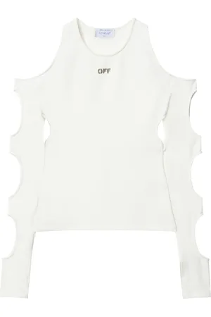 Off White Sleek Holes Top