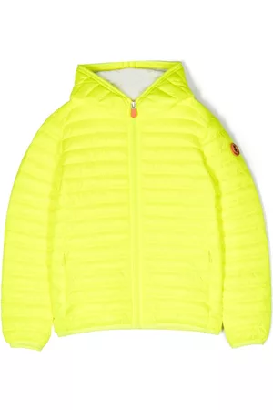 save the duck Girls Puffer Jackets - Logo-patch padded jacket - Yellow