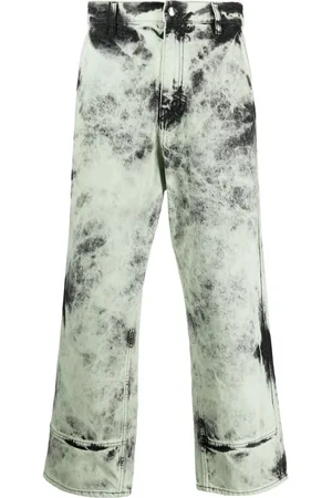 OAMC Bleached-effect wide-leg jeans
