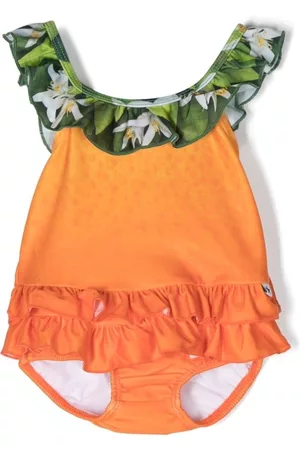 Molo Swimsuits - Nika paradise-print swimsuit - Orange