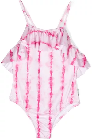 Le pandorine Girls Swimsuits - Tie-dye print stretch swimsuit - Pink