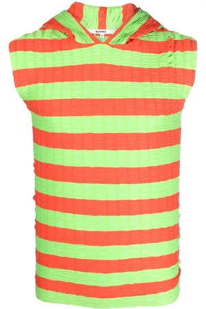 SUNNEI Striped sleeveless hoodie
