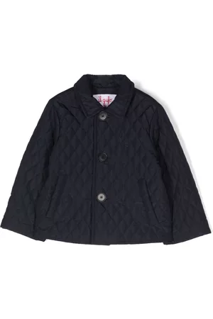 Il gufo Puffer Jackets - Embroidered-logo quilted jacket - Blue