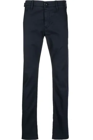 Jacob Cohen Logo-patch straight-leg trousers