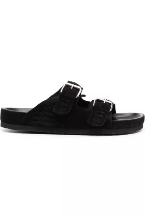 Isabel Marant Men Sandals - Open-toe leather slides - Black