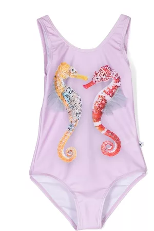 Molo Girls Swimsuits - Graphic-print swimsuit - Pink