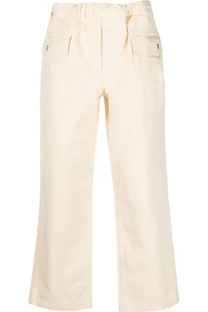 Sunflower Elasticated-waist cropped cotton trousers