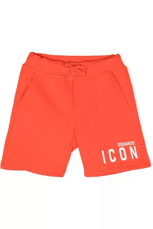 Dsquared2 Shorts - Icon logo-printed shorts - Orange