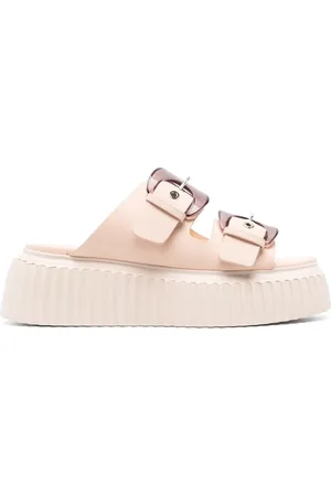 AGL ATTILIO GIUSTI LEOMBRUNI Agatha double-buckle slippers