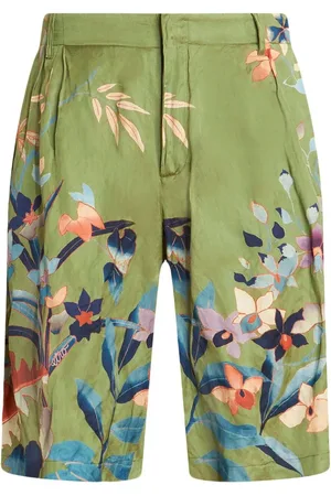 Etro Floral-print deck shorts