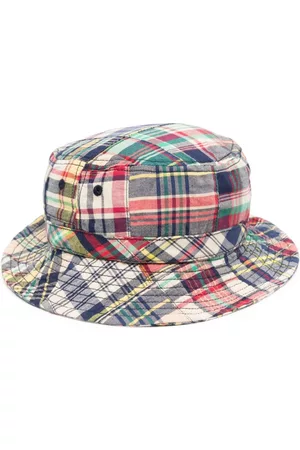 Ralph Lauren Boys Hats - Plaid-check pattern sun hat - Neutrals