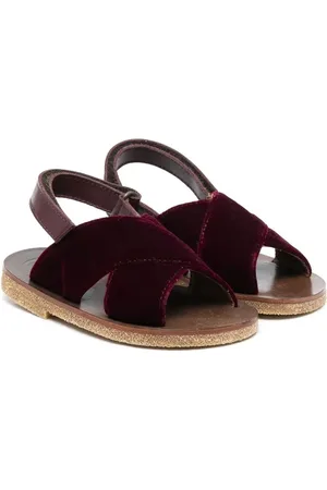 PèPè Velvet open-toe sandals