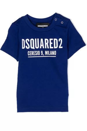 Dsquared2 T-Shirts - Logo-print cotton T-shirt - Blue
