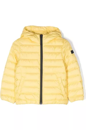 Il gufo Puffer Jackets - Logo-patch sleeve padded jacket - Yellow