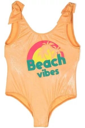 Billieblush Girls Swimsuits - Beach Vibes print swimsuit - Orange