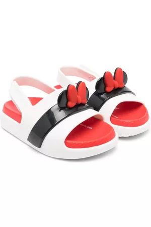Mini Melissa Sandals - Bow-detail open toe sandals - White
