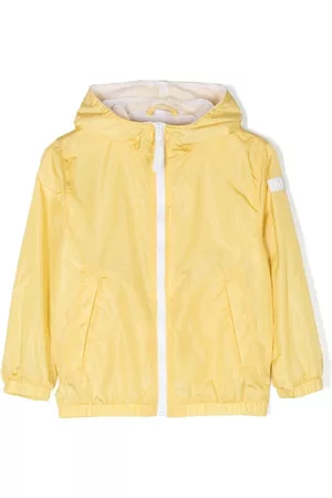 Il gufo Bomber Jackets - Logo-patch sleeve hooded jacket - Yellow