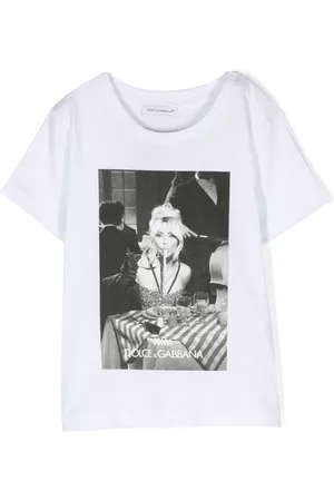 Dolce & Gabbana Boys T-Shirts - Logo-print detail T-shirt - White
