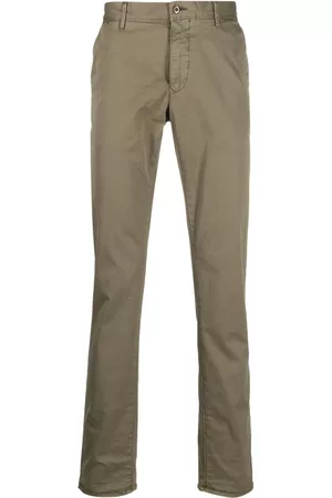 Incotex Men Chinos - Slim-cut chino trousers - Green