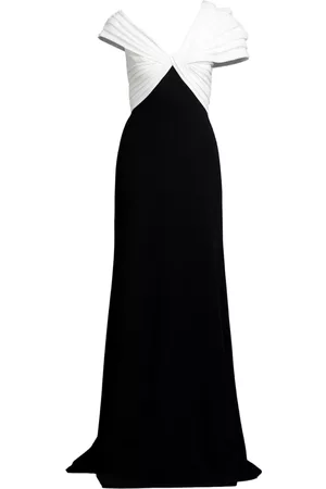 Tadashi Shoji Women Evening Dresses - Humphrey draped-bodice gown - Black