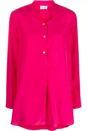 P.a.r.o.s.h. Women Tunics - Silk tunic shirt - Pink