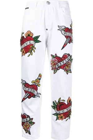 Philipp Plein Mom-cut Love jeans