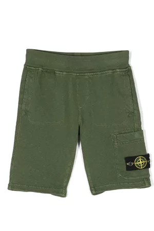 Stone Island Shorts - Compass-patch cargo shorts - Green