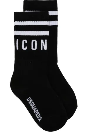 Dsquared2 Signature Icon-stripe cotton socks