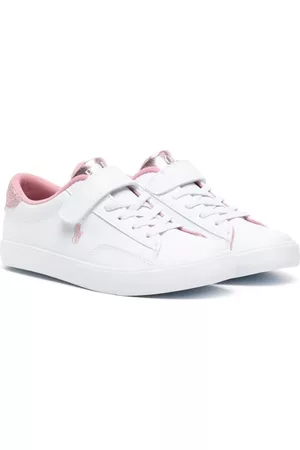 Ralph Lauren Girls Low Top Sneakers - Logo-print low-top sneakers - White