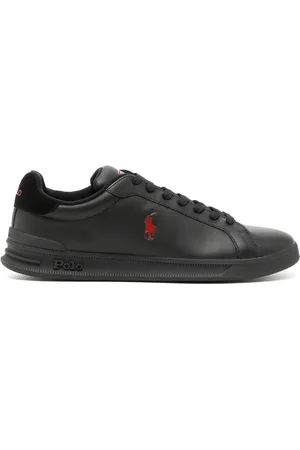 Ralph Lauren Embroidered-pony low-top sneakers