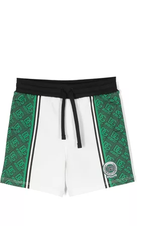 Dolce & Gabbana Shorts - Logo-patch drawstring shorts - White
