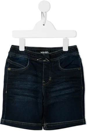 Molo Logo-patch denim shorts