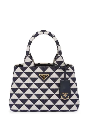 Prada Symbole embroidered tote bag