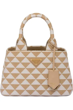 Prada Symbole embroidered tote bag