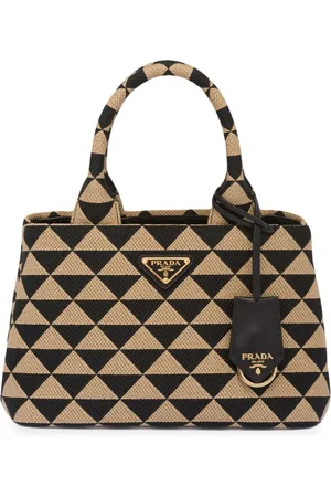 Prada Symbole embroidered tote bag