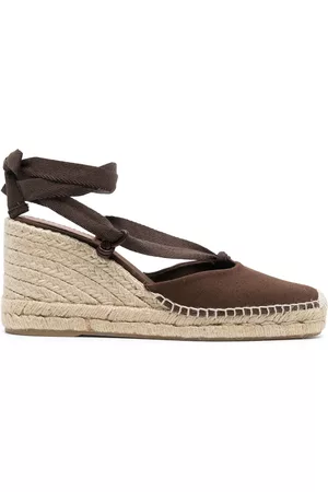Ralph Lauren Women Espadrilles - 90mm round-toe espadrilles - Brown