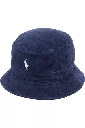 Ralph Lauren Men Hats - Embroidered-logo bucket hat - Blue