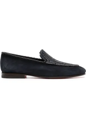 santoni Gough interwoven-design loafers
